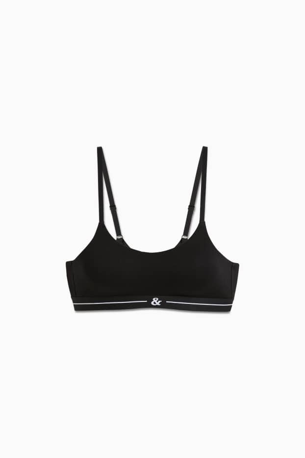 Donna - Brassière - imbottita - nero