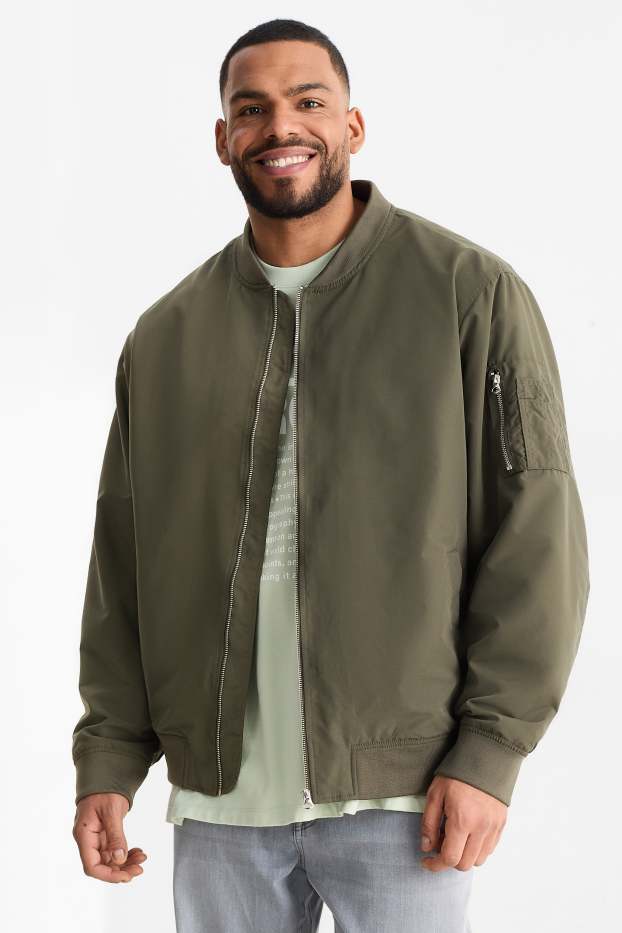 Men - Bomber jacket - dark green