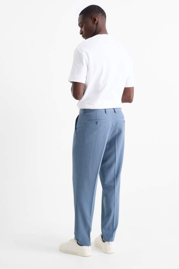 Bărbați - Pantaloni modulari - slim fit - albastru