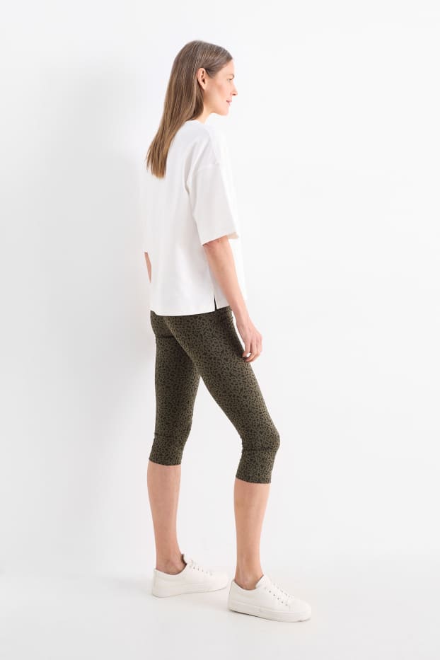 Mujer - Pack de 2 - leggings piratas  - verde oscuro