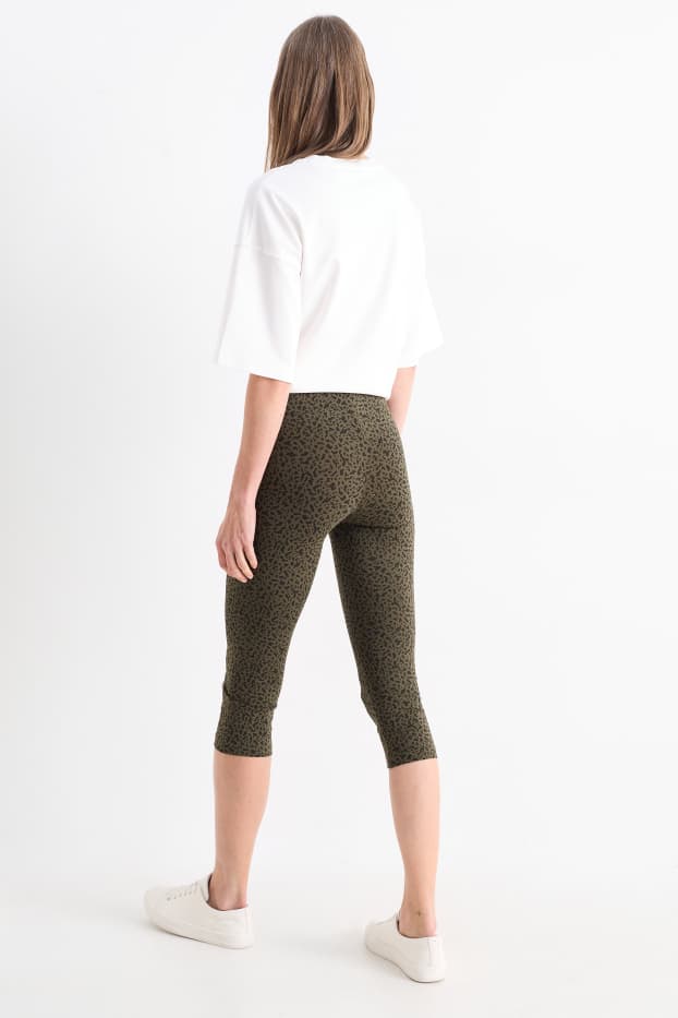 Mujer - Pack de 2 - leggings piratas  - verde oscuro