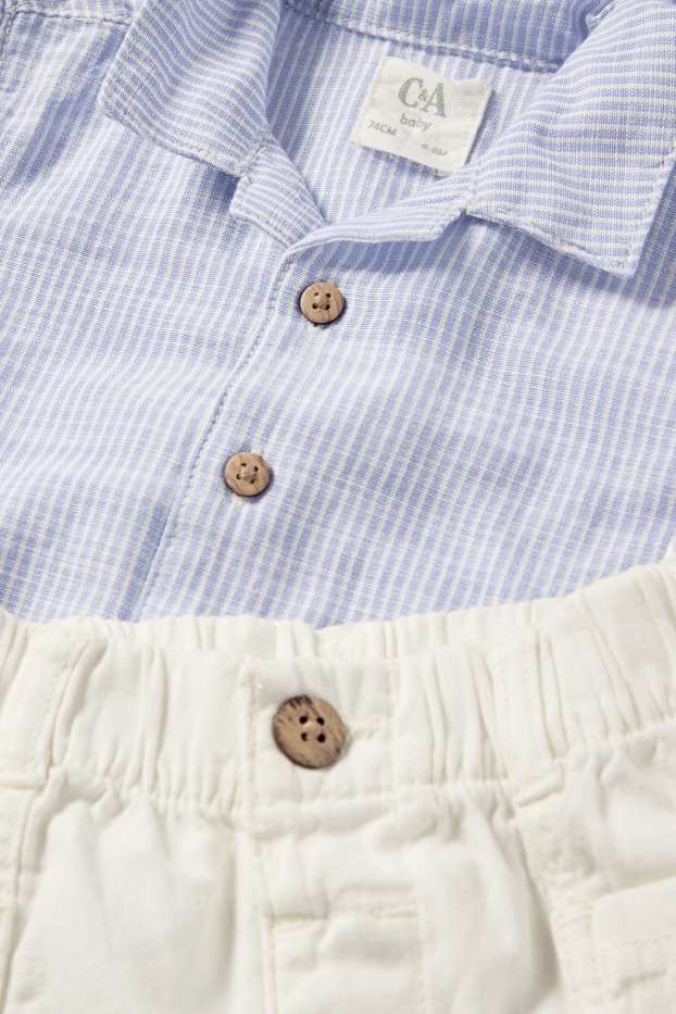 Bebeluși - băieți - Compleu bebeluși - 2 piese - albastru