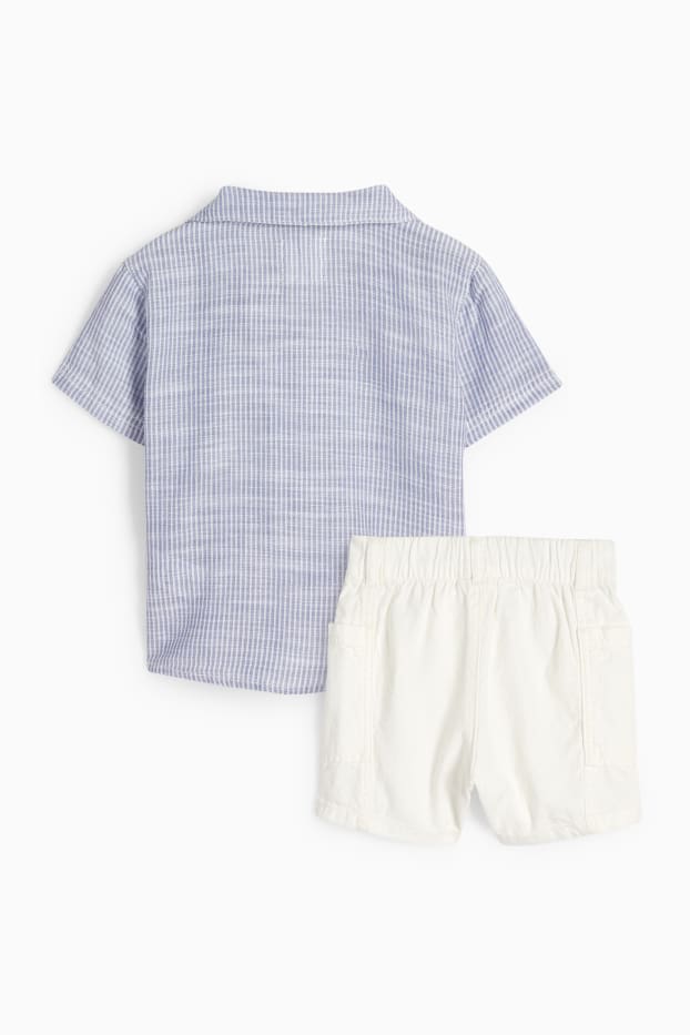 Bebeluși - băieți - Compleu bebeluși - 2 piese - albastru