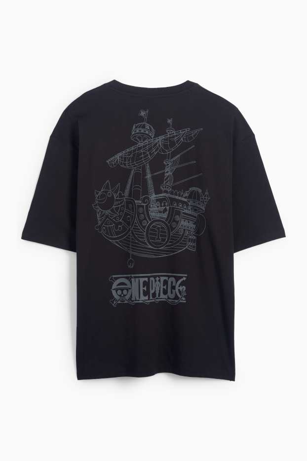 Uomo - T-shirt - oversize - One Piece - nero
