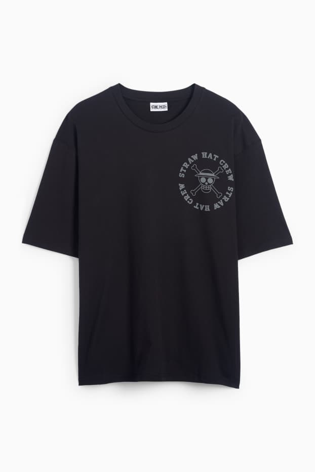 Uomo - T-shirt - oversize - One Piece - nero