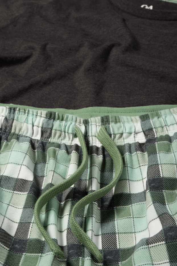 Herren - Shorty-Pyjama - grün
