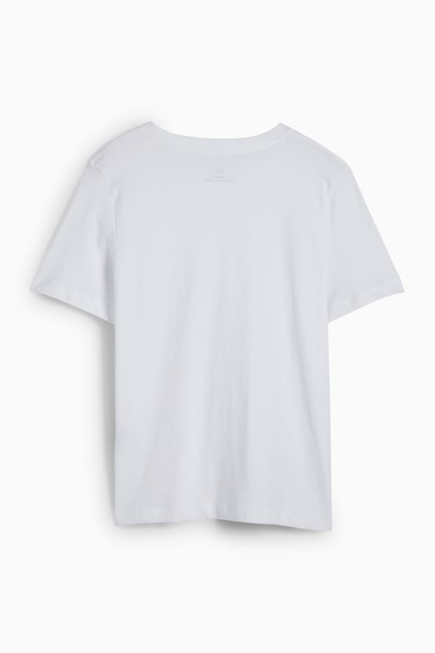 Damen - T-Shirt - Regular Fit - weiß