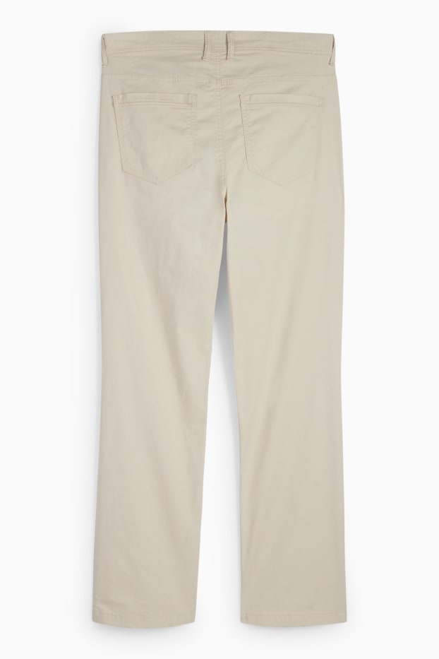 Hommes - Pantalon - regular fit - crème