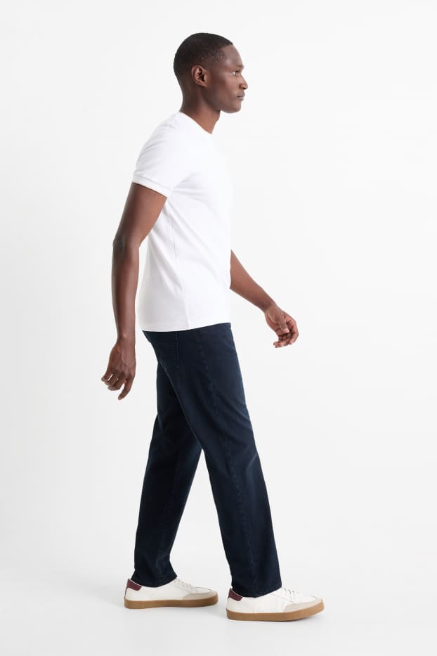 Pánské - Regular jeans - džíny - tmavomodré