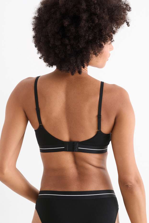 Donna - Brassière - imbottita - nero