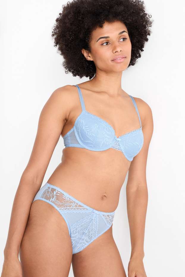 Damen - Slip - hellblau