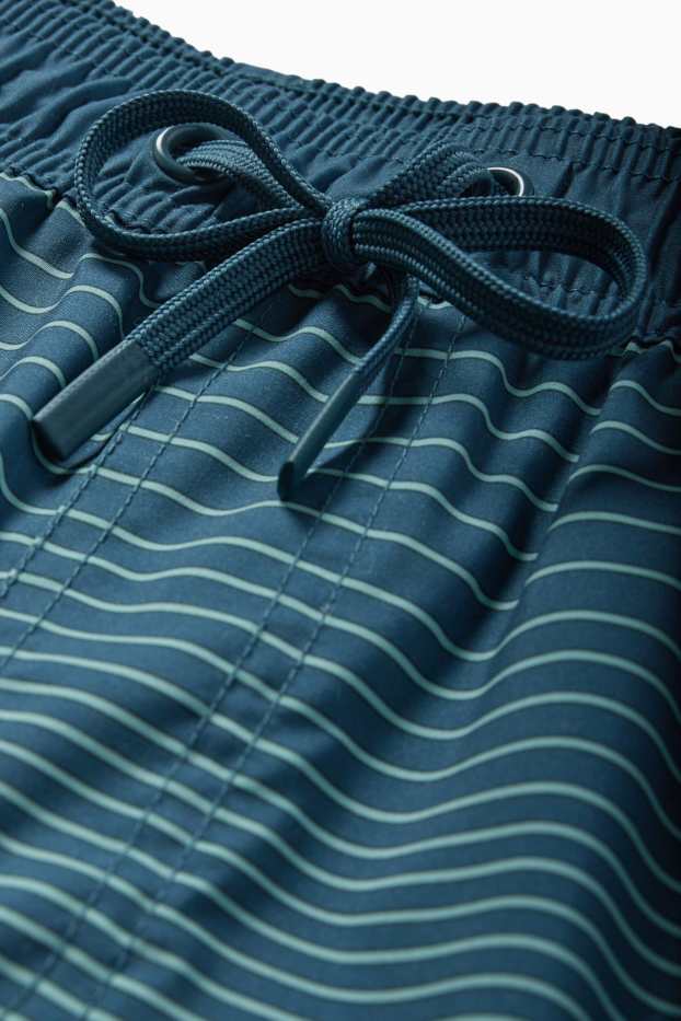 Uomo - Shorts da mare - a righe - verde