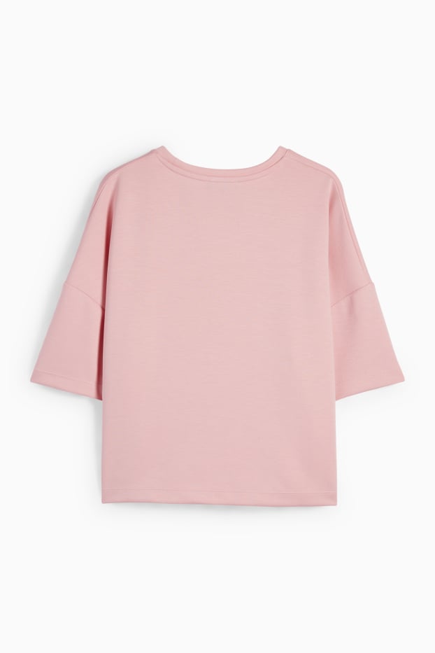 Dona - Dessuadora - efecte brillant - fúcsia