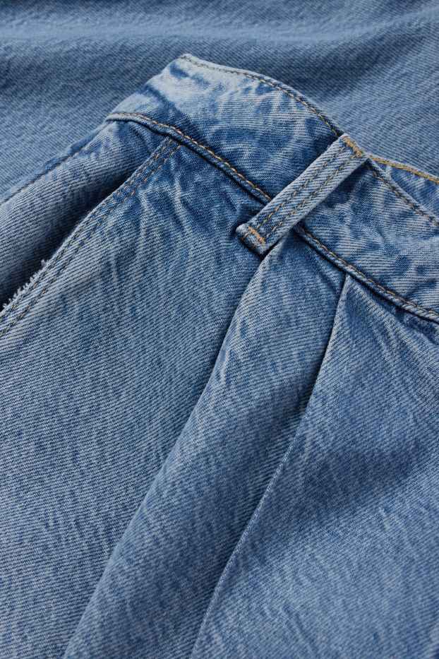 Dámské - Wide leg jeans - mid waist - džíny - modré