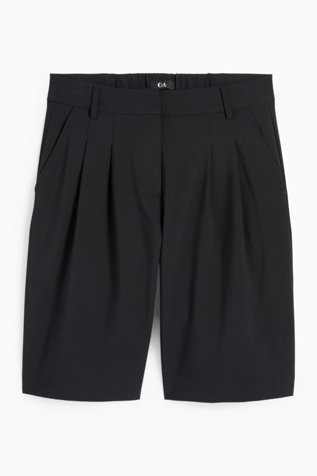 Donna - Shorts - vita alta - nero