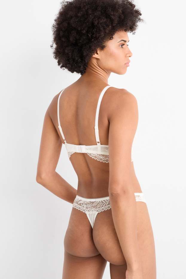 Femmes - String - blanc crème