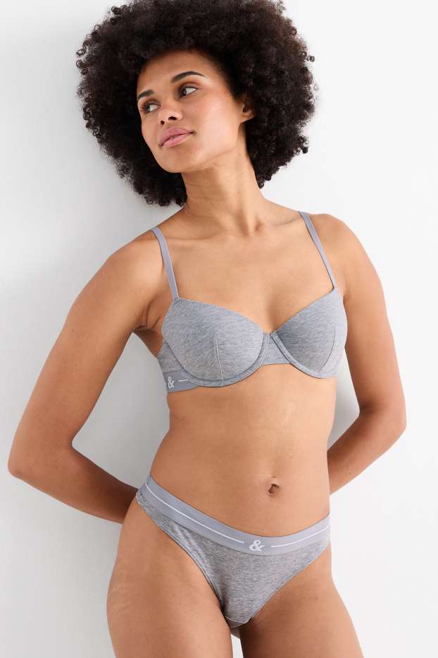 Femmes - String - gris