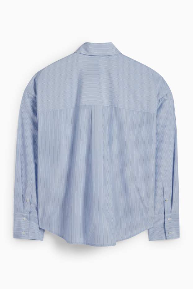 Dames - Blouse - gestreept - blauw