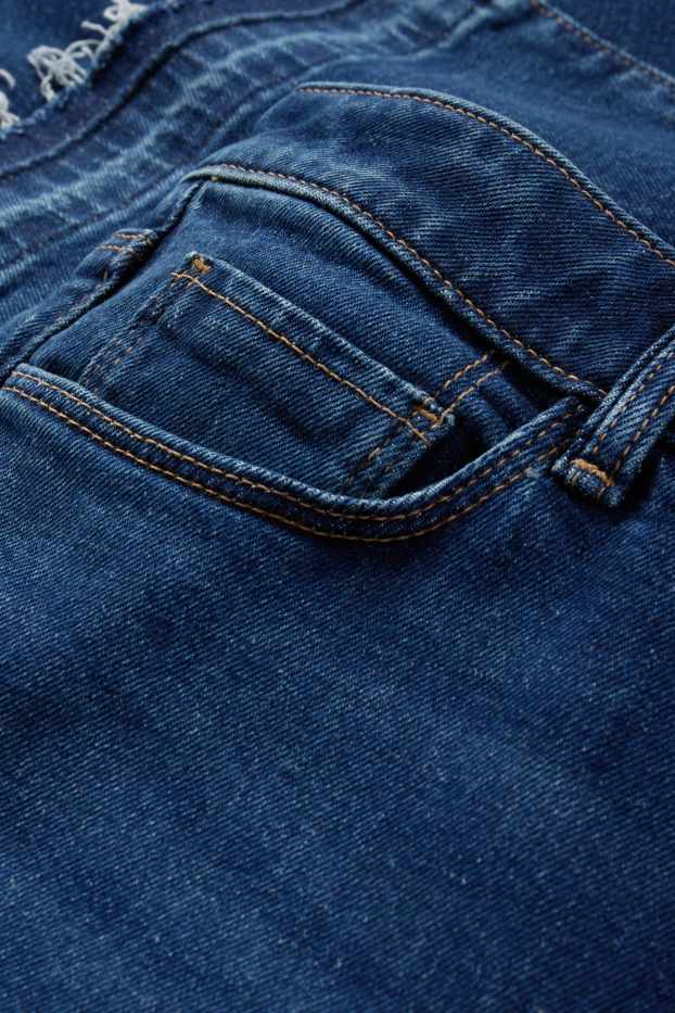 Women - Bootcut jeans - mid-rise waist - LYCRA® - denim-dark blue