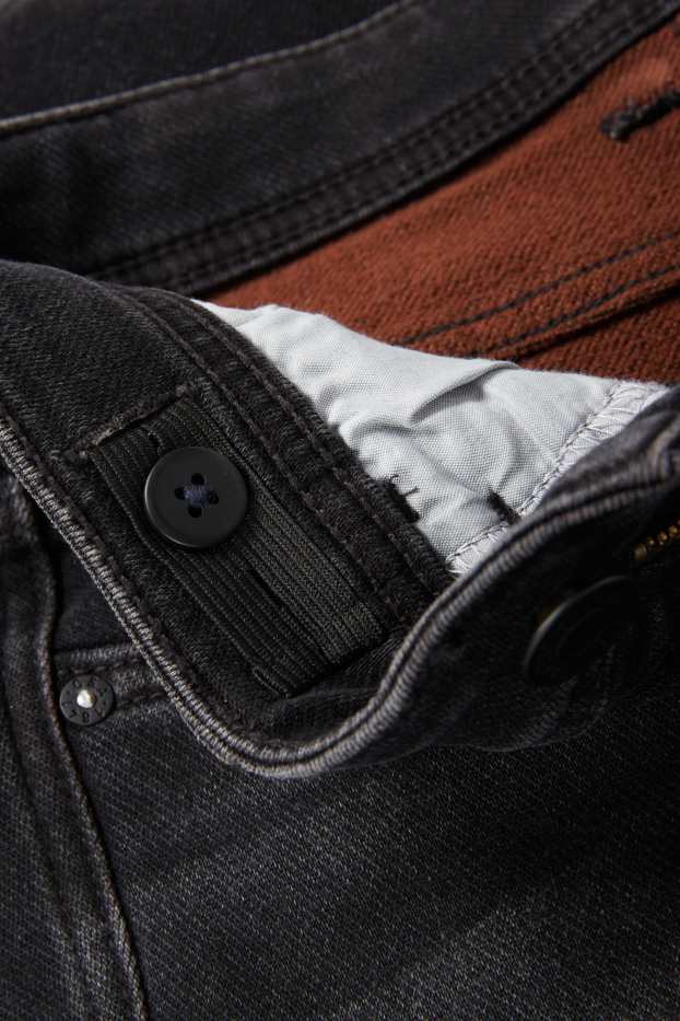 Kinder Buben - Slim Jeans - Thermojeans - Jog Denim - dunkeljeansgrau