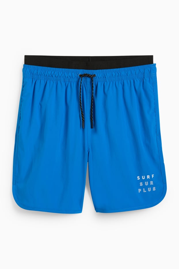 Hommes - Short de bain - bleu