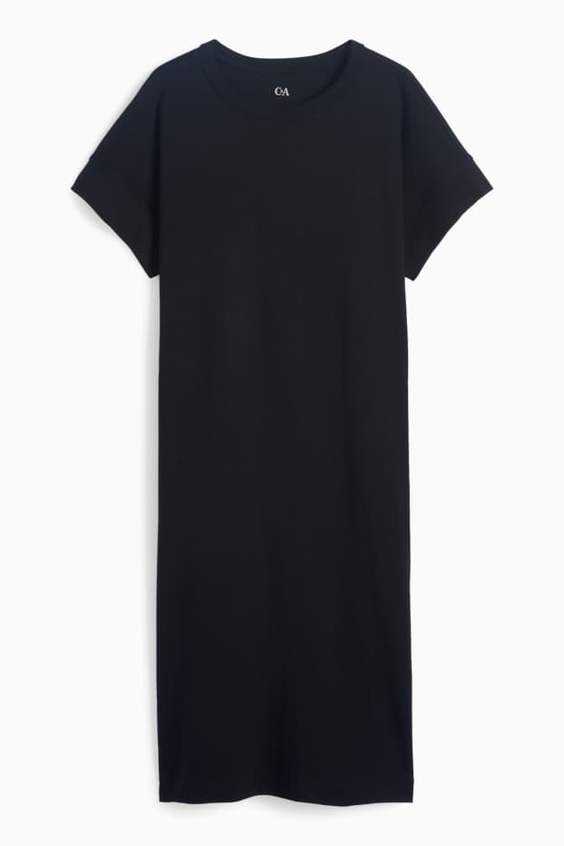 Donna - Vestito a t-shirt - nero