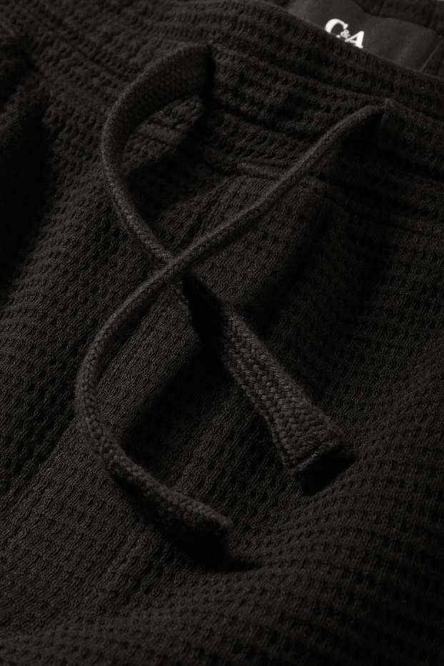 Herren - Shorts - strukturiert - schwarz