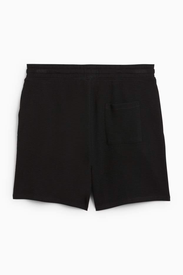 Herren - Shorts - strukturiert - schwarz