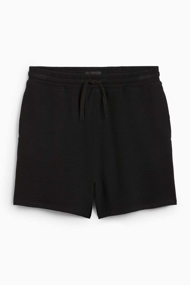 Herren - Shorts - strukturiert - schwarz