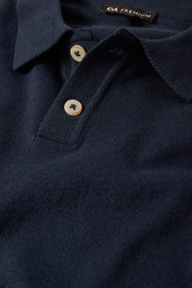 Copii - Băieți - Tricou polo - albastru închis