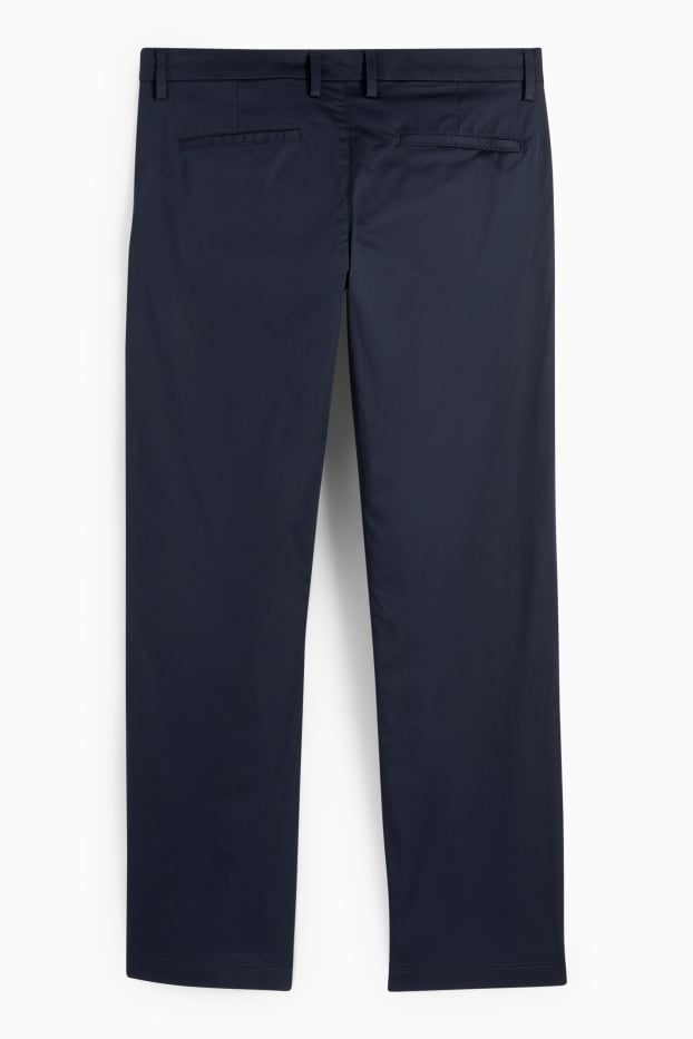 Pánské - Kalhoty chino - regular fit - tmavomodrá