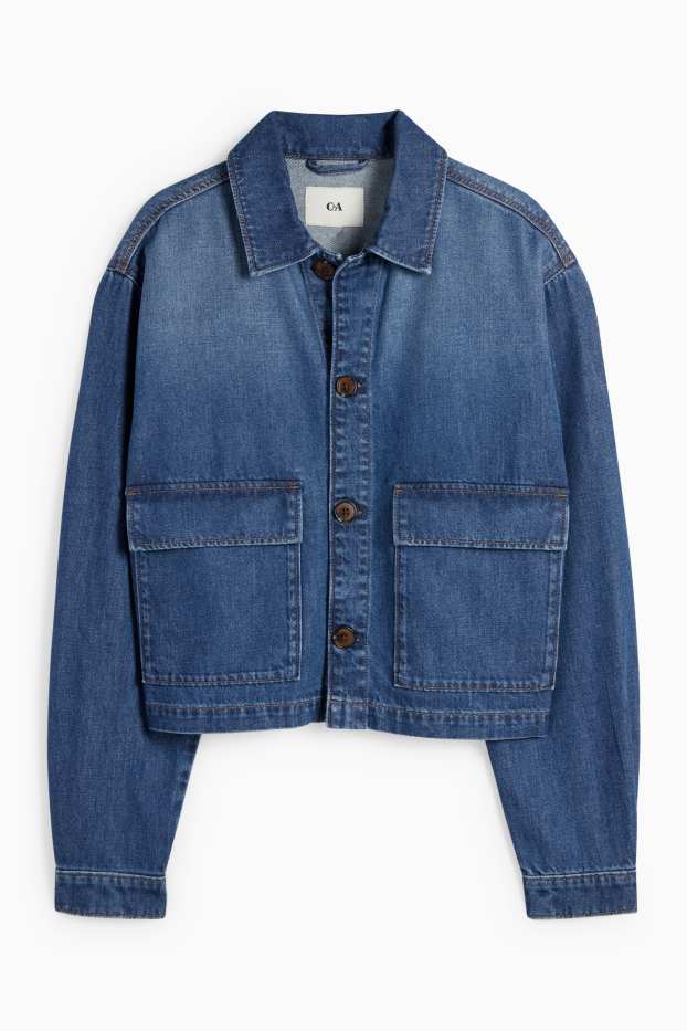Damen - Jeansjacke - dunkeljeansblau