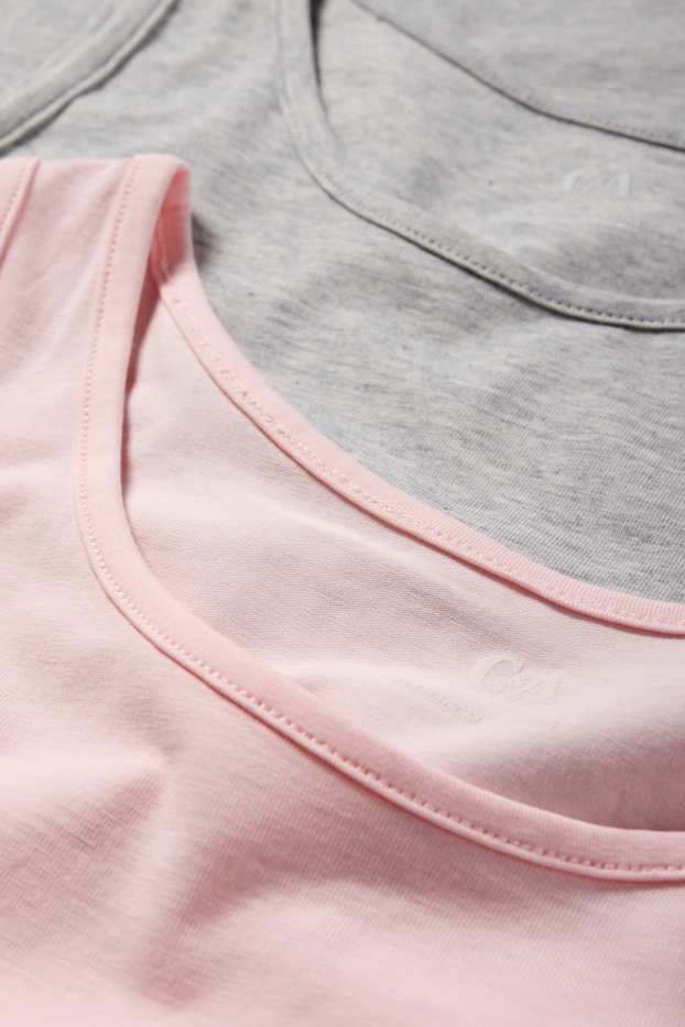 Kinder Mädchen - Multipack 2er - Singlet - rosa