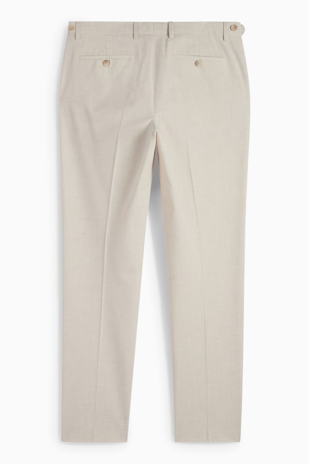 Herren - Baukasten-Hose - Regular Fit - Flex - hellbeige