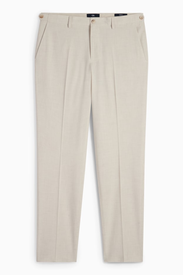 Herren - Baukasten-Hose - Regular Fit - Flex - hellbeige