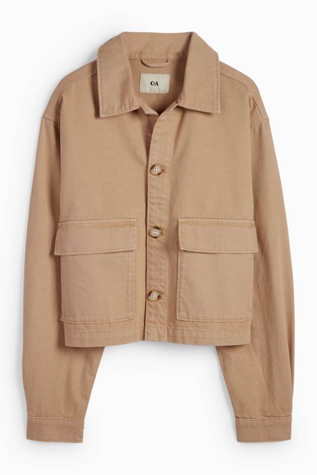 Dames - Spijkerjasje - beige