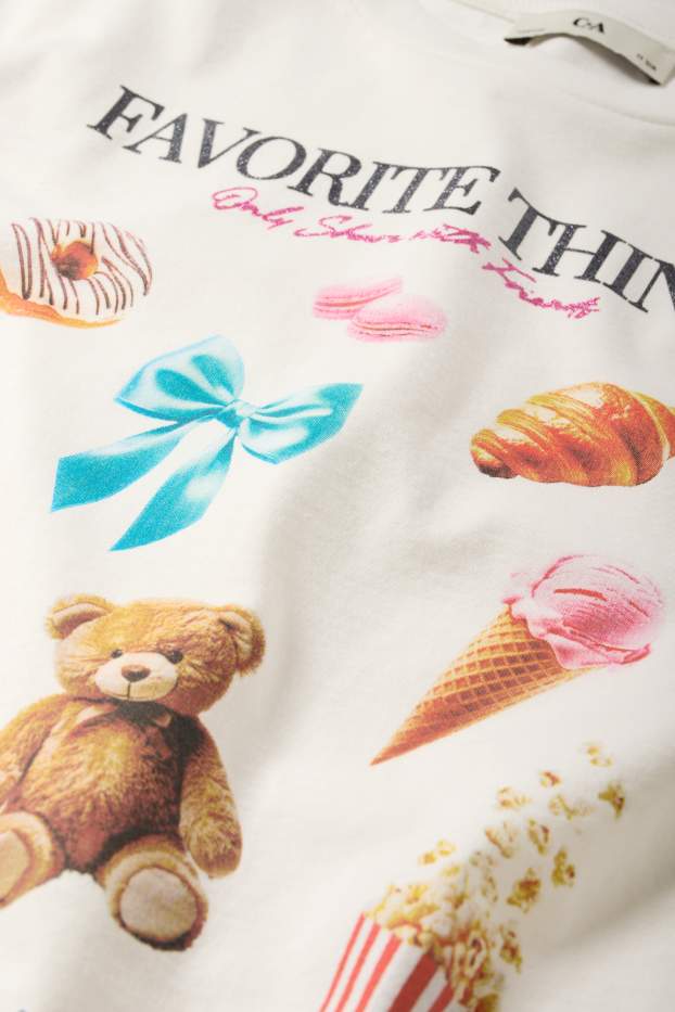 Kinderen: meisjes - Favorieten - T-shirt - wit