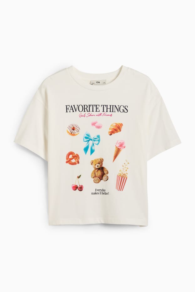 Kinderen: meisjes - Favorieten - T-shirt - wit