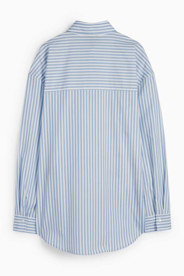 Dona - Brusa - de ratlles - blanc / blau clar