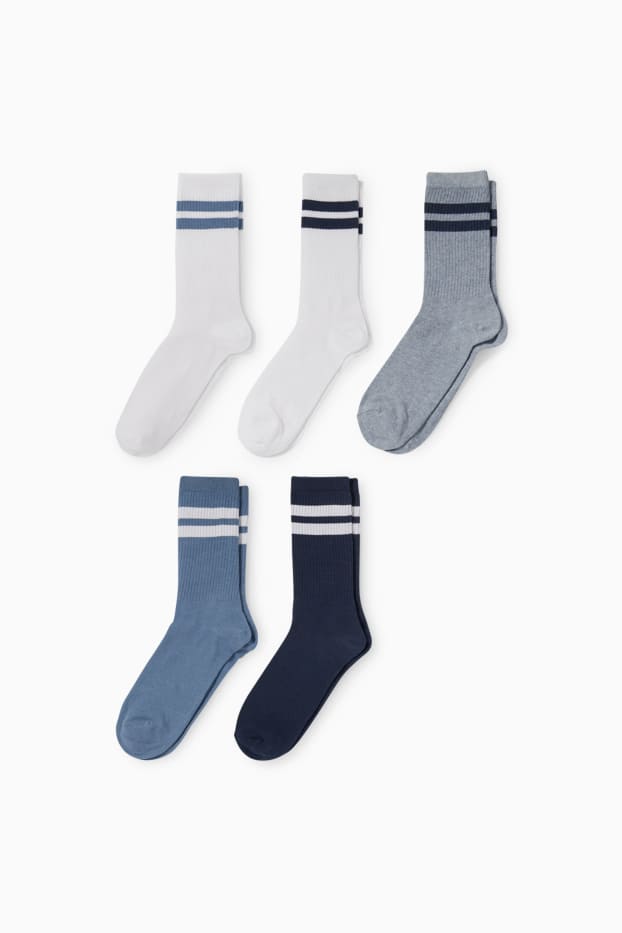 Home - Paquet de 5 - mitjons de tennis - blau clar