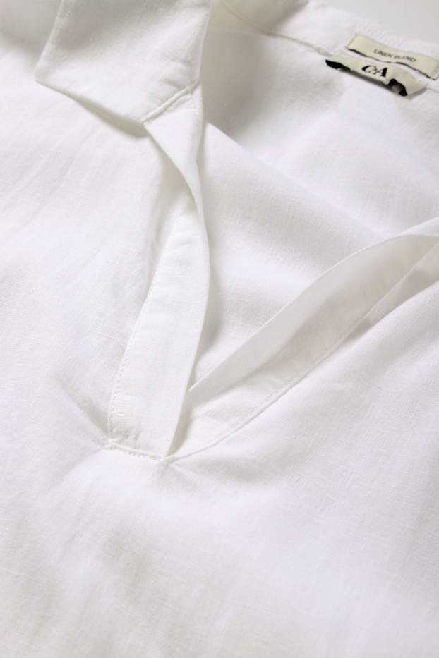 Dona - Túnica - mescla de lli - blanc