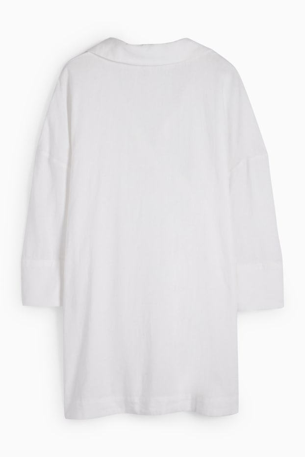 Dona - Túnica - mescla de lli - blanc