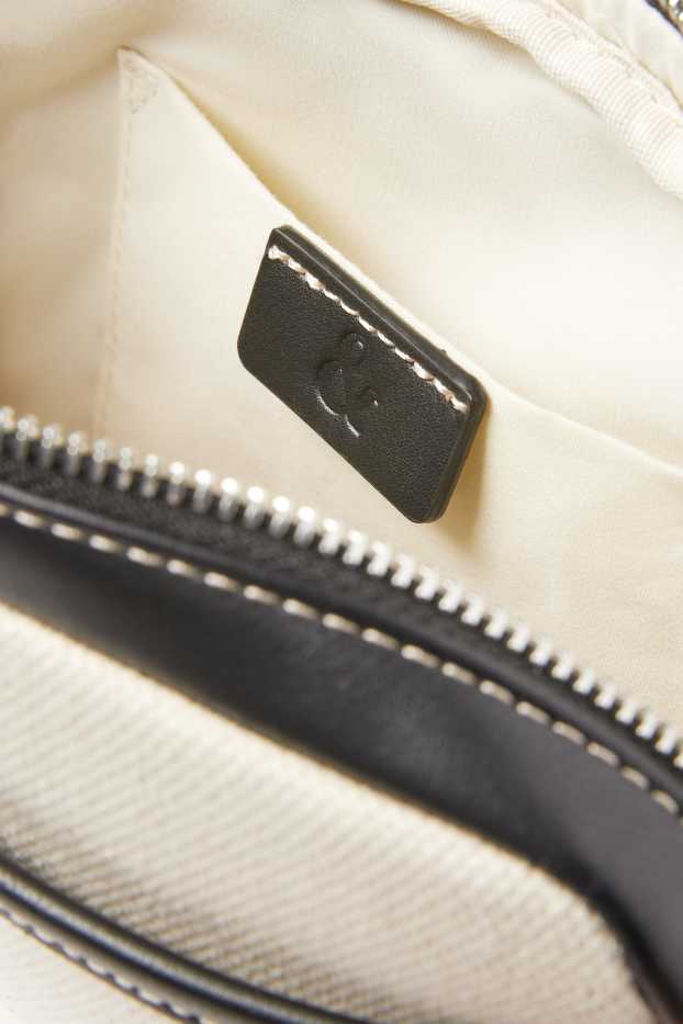 Damen - Umhängetasche mit abnehmbarem Taschengurt - cremeweiß