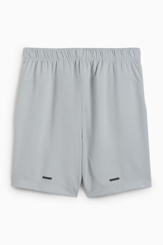 Herren - Funktions-Shorts - strukturiert - hellgrau