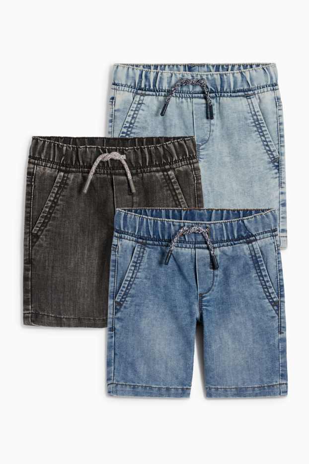 Bambini - Confezione da 3 - bermuda di jeans - jeans blu