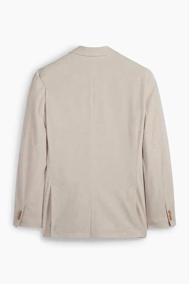 Herren - Baukasten-Sakko - Regular Fit - Flex - hellbeige