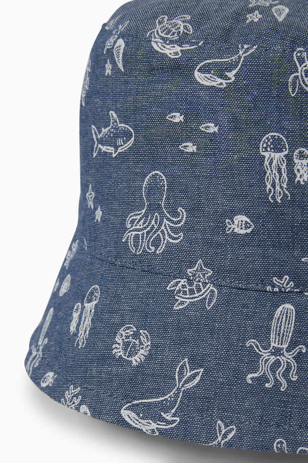 Baby Jungen - Meerestiere - Baby-Hut - blau