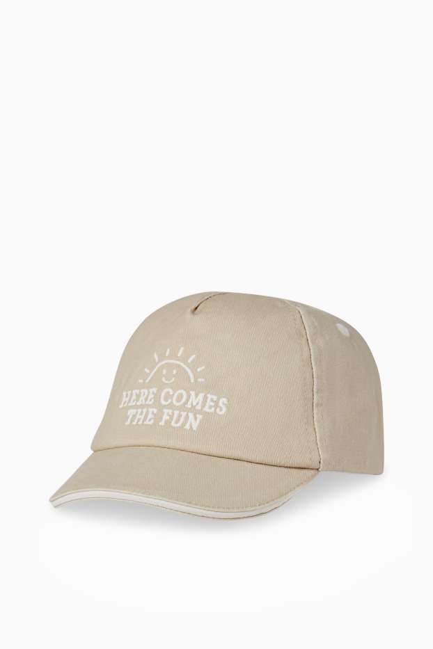 Baby Boys - Sun - baby cap - light beige
