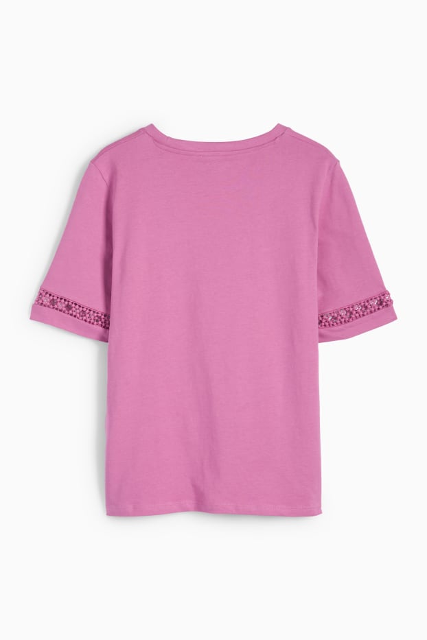 Damen - T-Shirt - hellviolett
