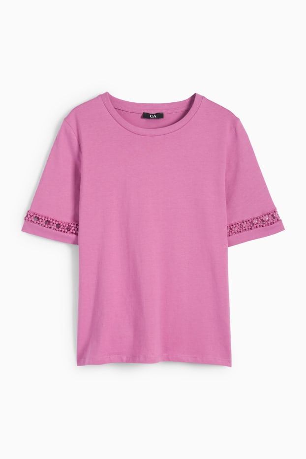 Damen - T-Shirt - hellviolett